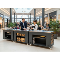Mobil Kahve Deneyim Standı – Market, AVM ve Kafe Alan Dönüştüren Satış Ünitesi