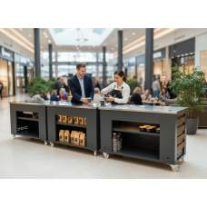 Mobil Kahve Deneyim Standı – Market, AVM ve Kafe Alan Dönüştüren Satış Ünitesi